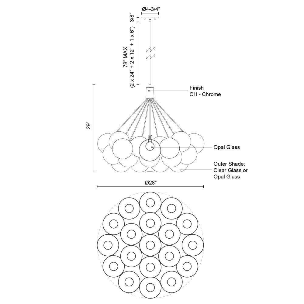 CH3128-BK/MGL