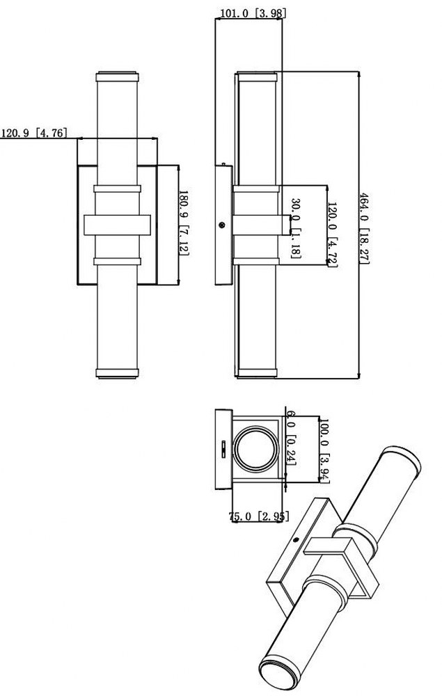 1019-18W-MB-LED
