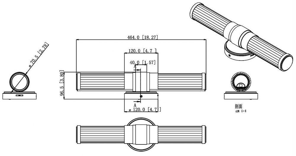 1020-18W-MB-LED